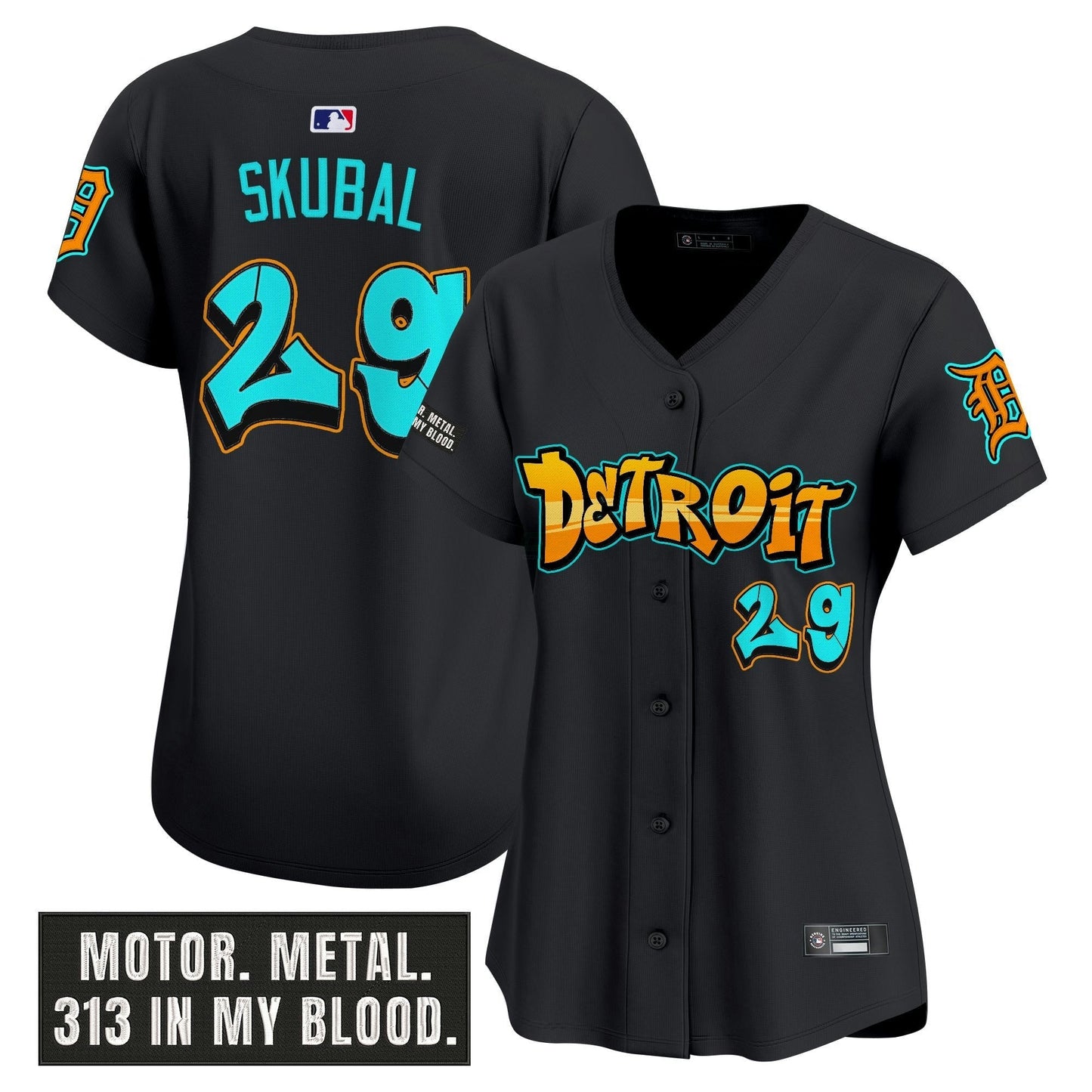 Camisa MLB Women’s Detroit ‘Graffiti Motor City Edition’ Vapor Premier Limited Jersey