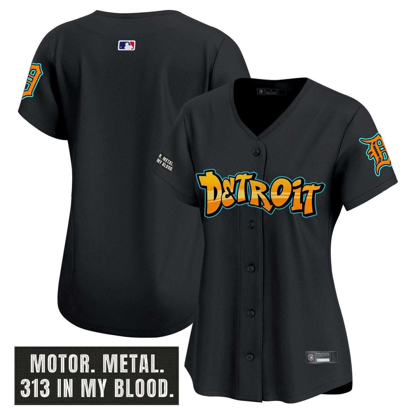 Camisa MLB Women’s Detroit ‘Graffiti Motor City Edition’ Vapor Premier Limited Jersey