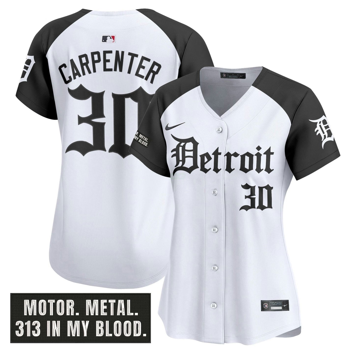 Camisa MLB Women’s Detroit ‘Motor Gothic Edition’ Vapor Premier Limited Jersey