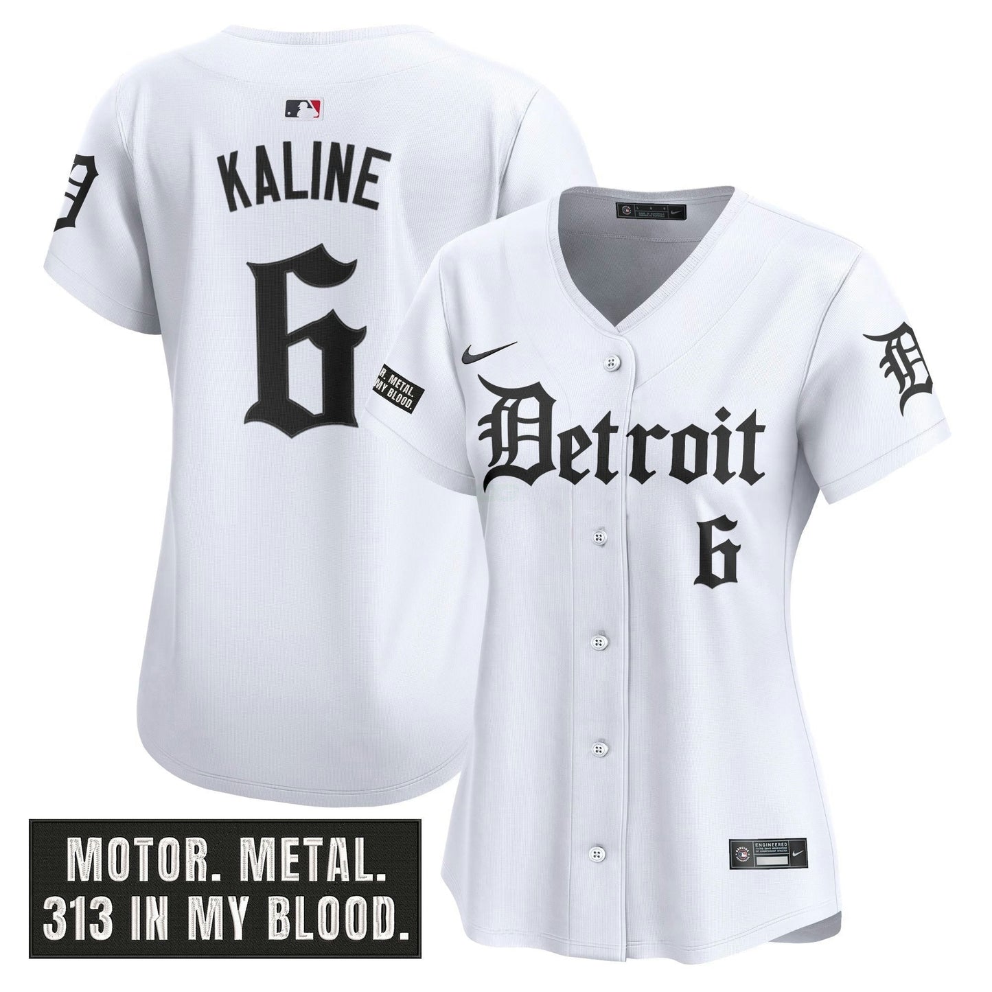 Camisa MLB Women’s Detroit ‘Motor Gothic Edition’ Vapor Premier Limited Jersey