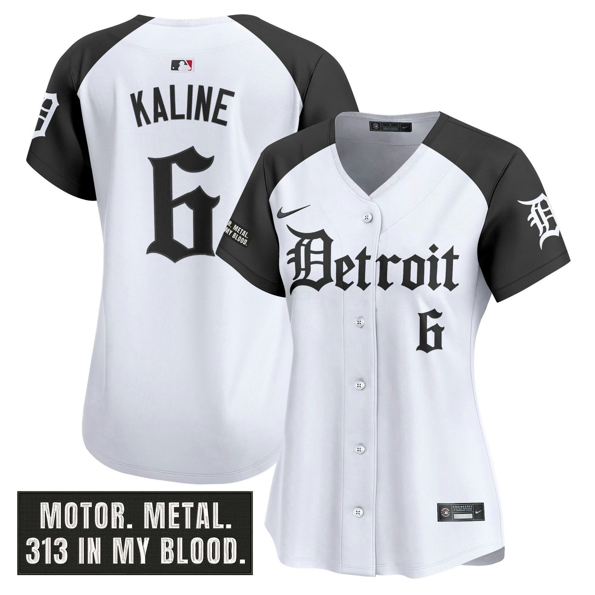 Camisa MLB Women’s Detroit ‘Motor Gothic Edition’ Vapor Premier Limited Jersey