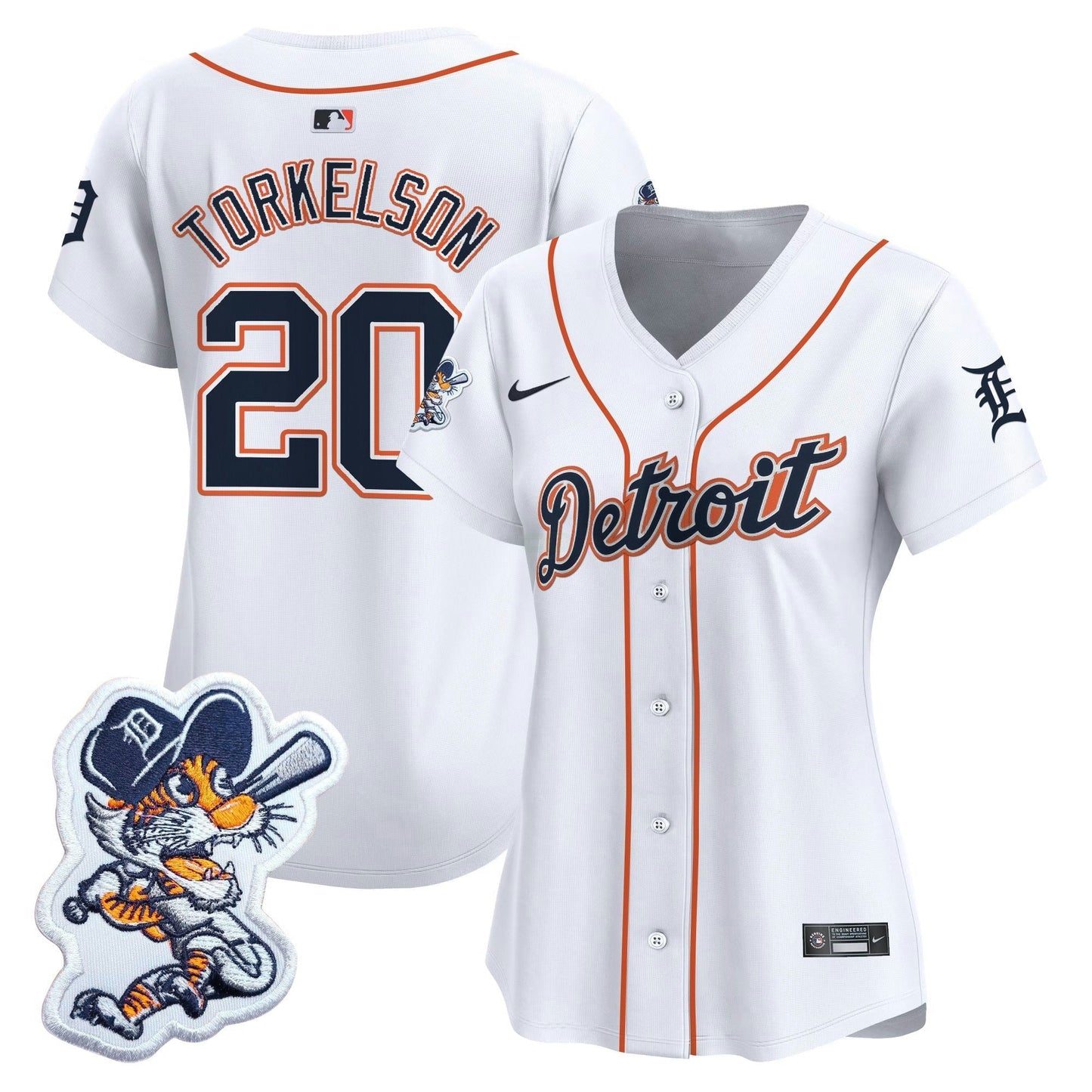 Camisa MLB Women’s Detroit Paws Patch Vapor Premier Limited Jersey