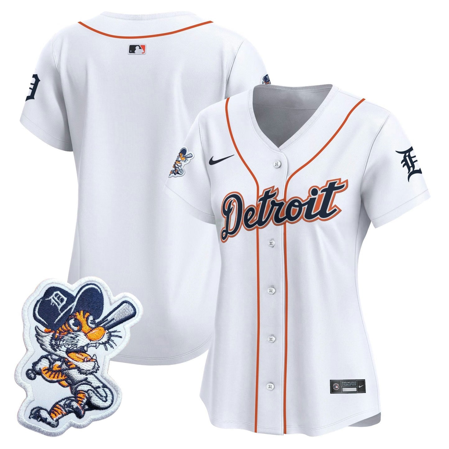 Camisa MLB Women’s Detroit Paws Patch Vapor Premier Limited Jersey