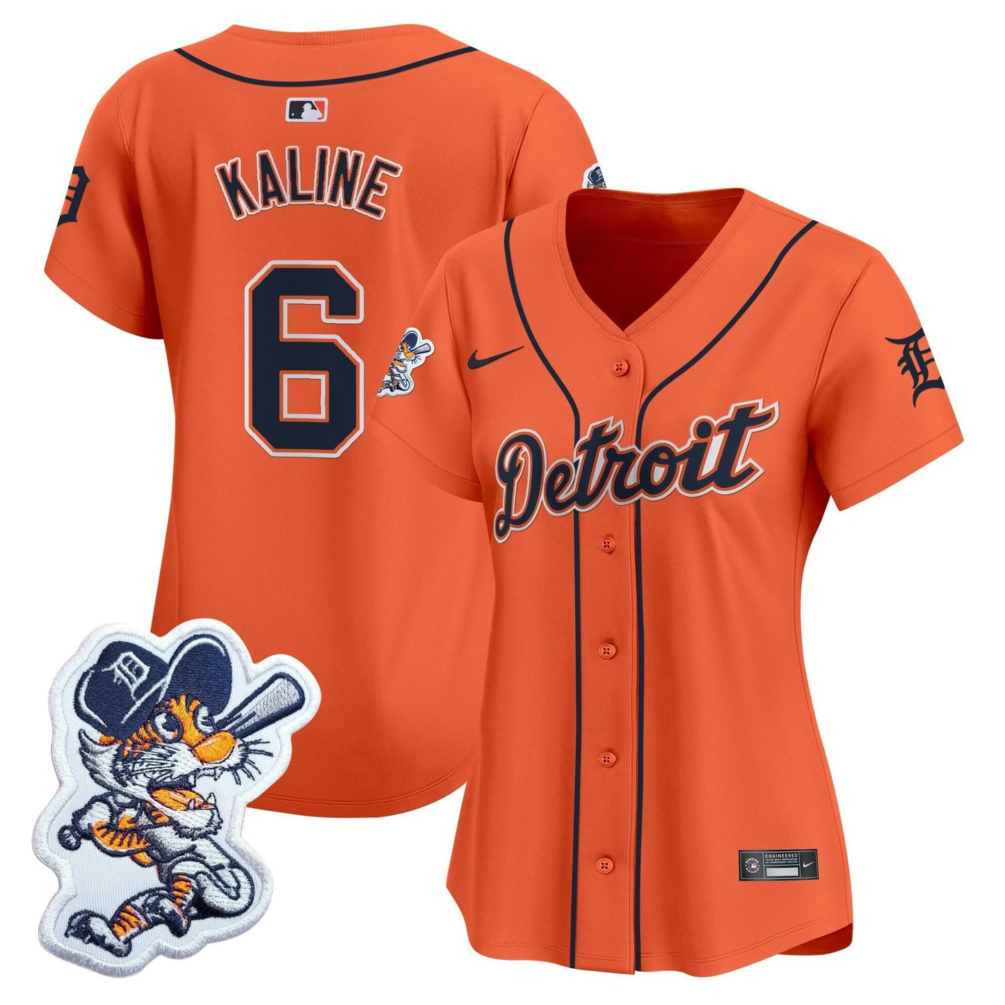 Camisa MLB Women’s Detroit Paws Patch Vapor Premier Limited Jersey