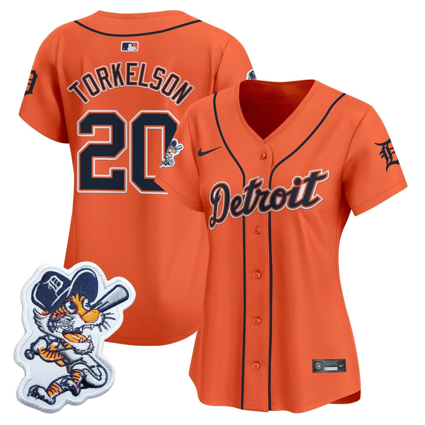 Camisa MLB Women’s Detroit Paws Patch Vapor Premier Limited Jersey