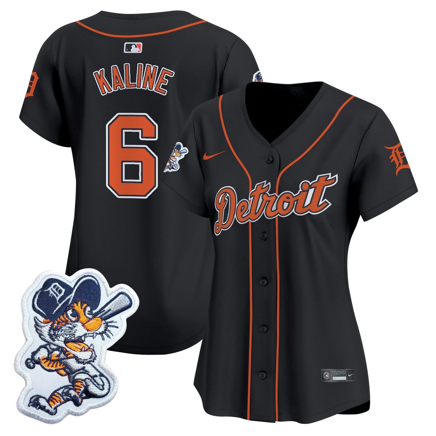 Camisa MLB Women’s Detroit Paws Patch Vapor Premier Limited Jersey