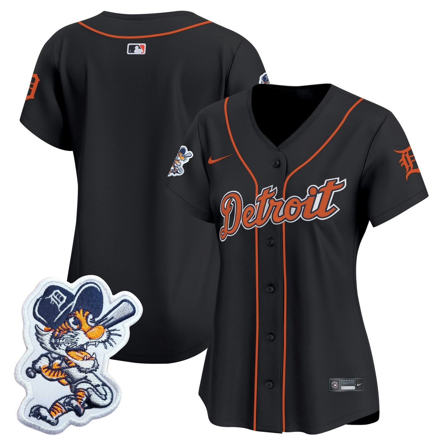 Camisa MLB Women’s Detroit Paws Patch Vapor Premier Limited Jersey