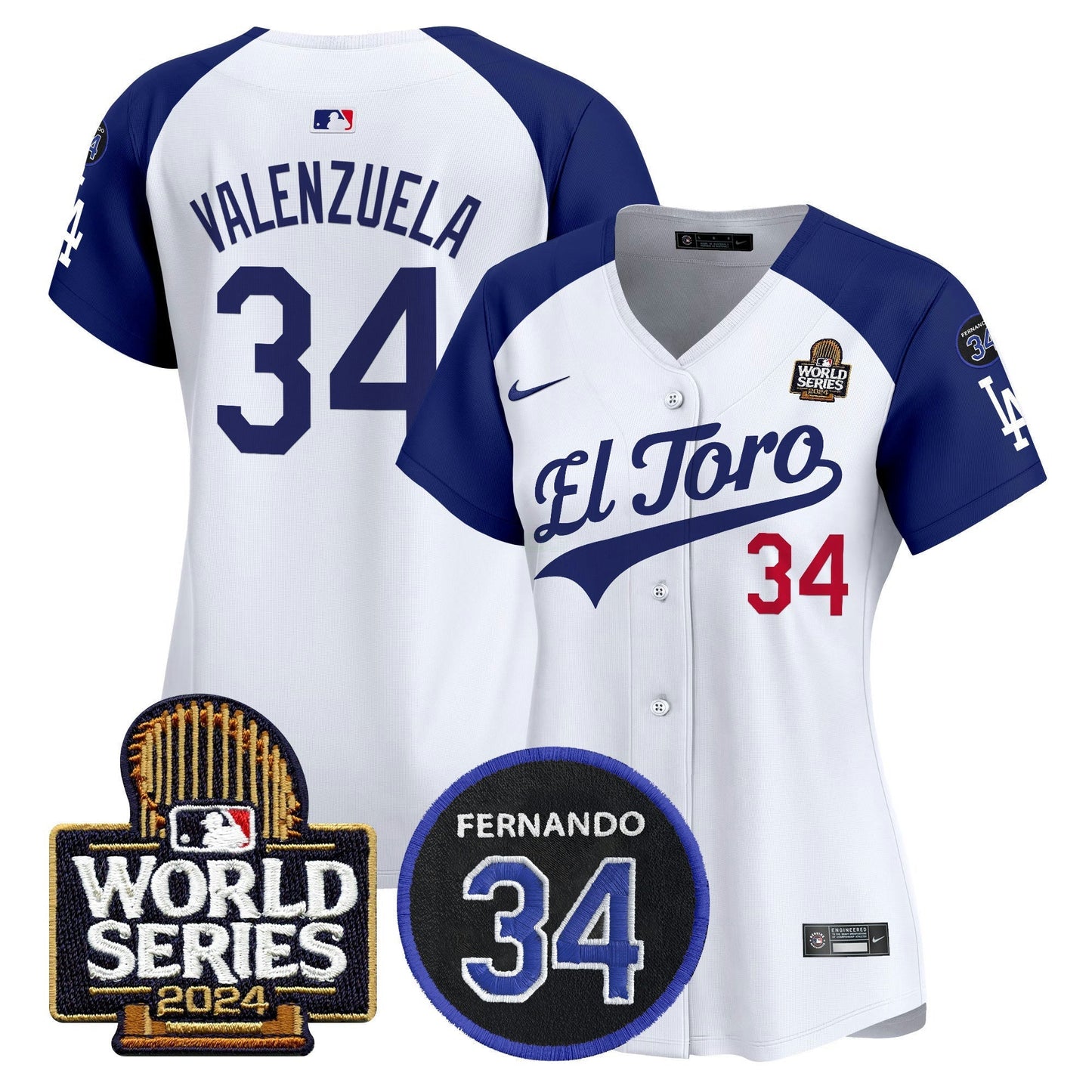 Camisa MLB Women’s El Toro 2024 World Series Patch Vapor Premier Limited Jersey