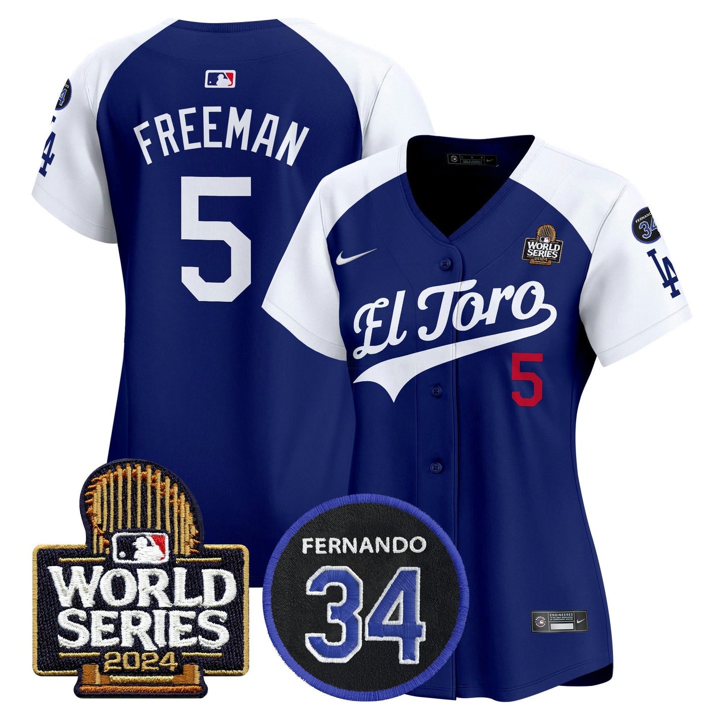 Camisa MLB Women’s El Toro 2024 World Series Patch Vapor Premier Limited Jersey
