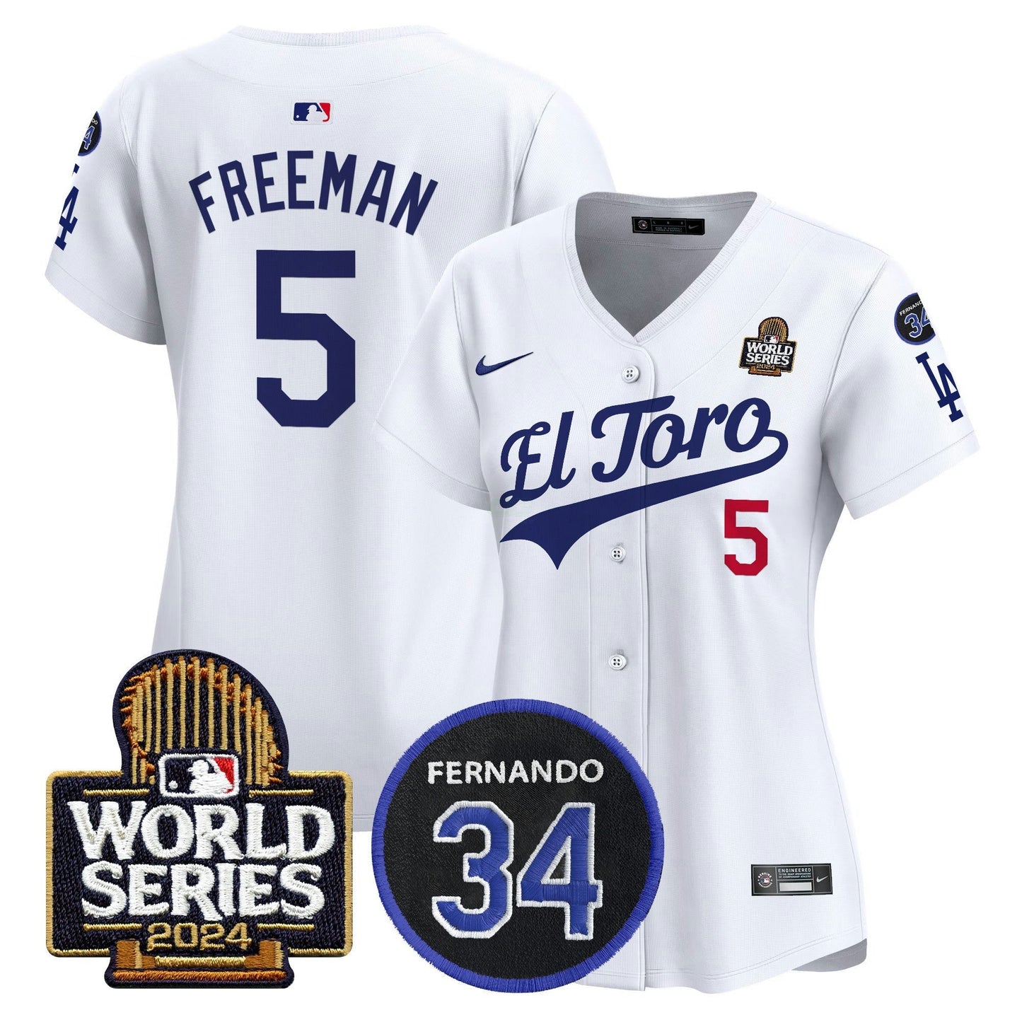 Camisa MLB Women’s El Toro 2024 World Series Patch Vapor Premier Limited Jersey