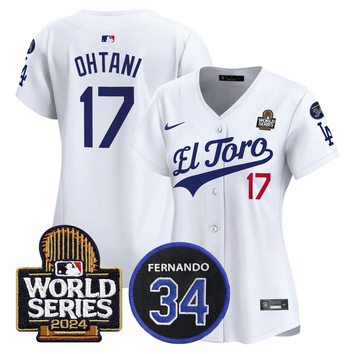 Camisa MLB Women’s El Toro 2024 World Series Patch Vapor Premier Limited Jersey