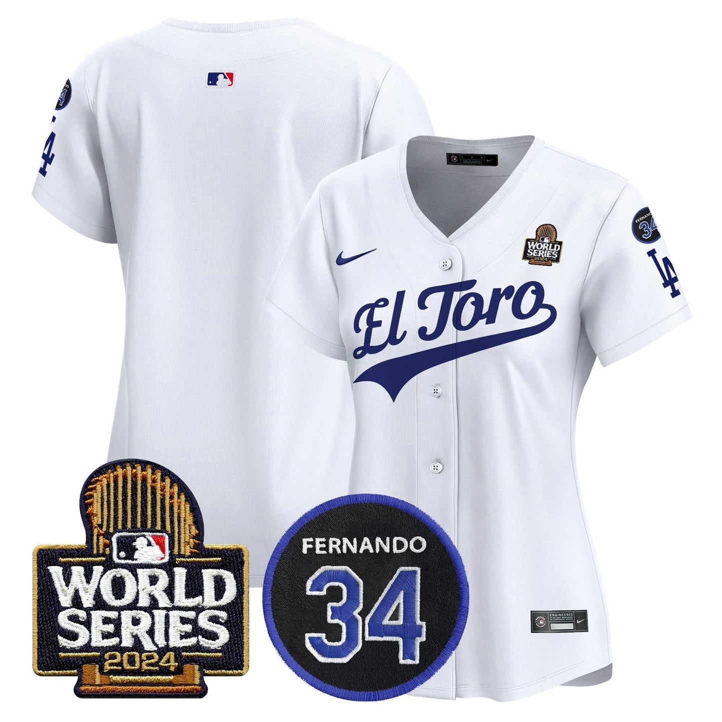 Camisa MLB Women’s El Toro 2024 World Series Patch Vapor Premier Limited Jersey