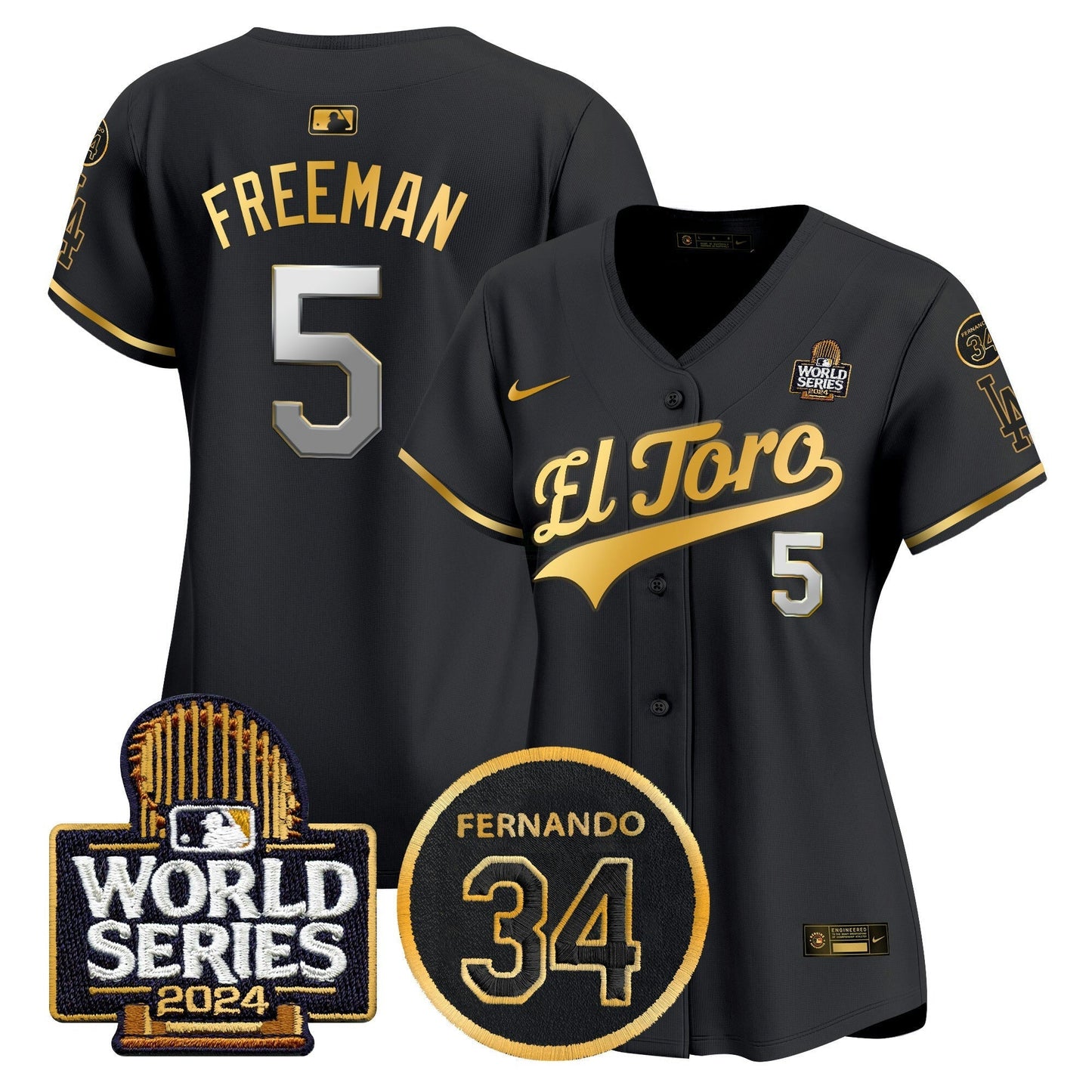 Camisa MLB Women’s El Toro 2024 World Series Patch Vapor Premier Limited Jersey
