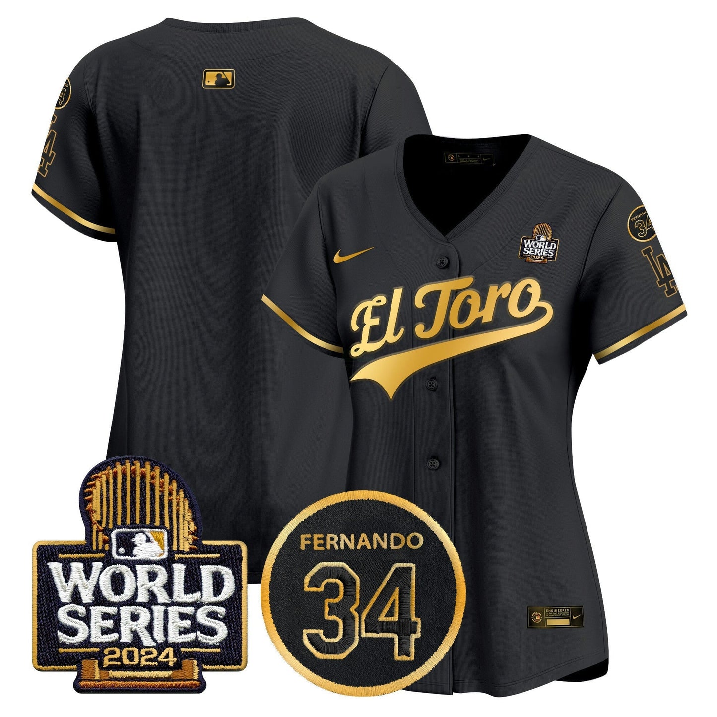 Camisa MLB Women’s El Toro 2024 World Series Patch Vapor Premier Limited Jersey