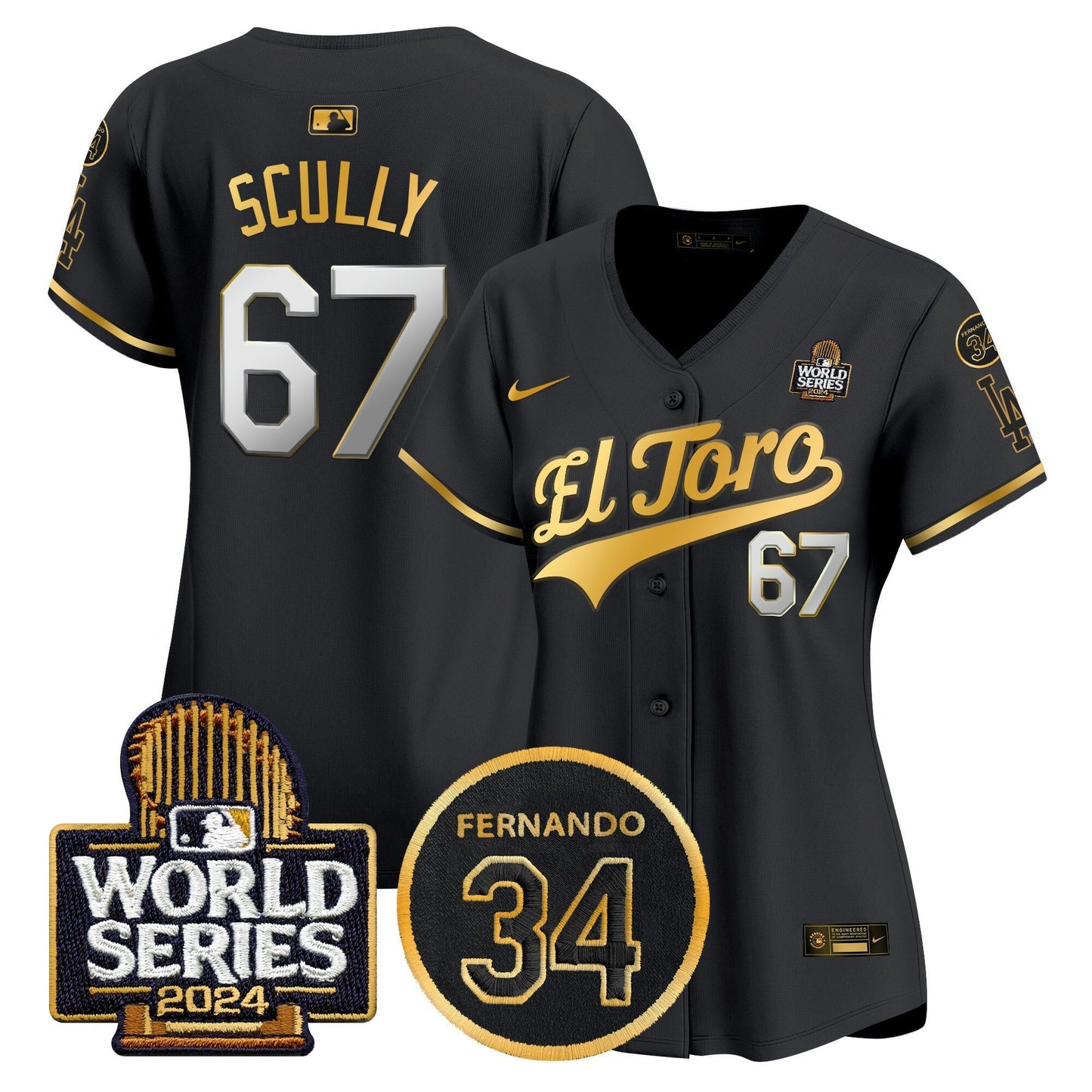 Camisa MLB Women’s El Toro 2024 World Series Patch Vapor Premier Limited Jersey