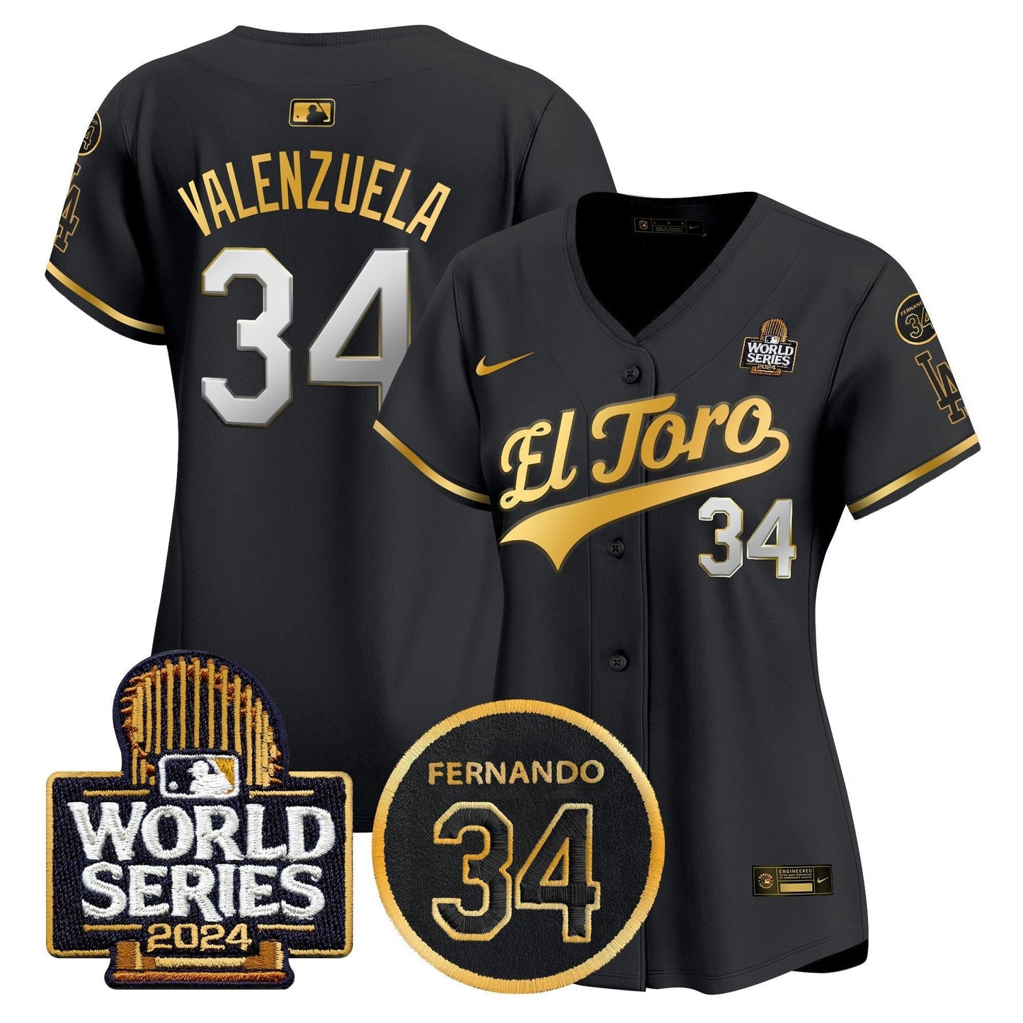 Camisa MLB Women’s El Toro 2024 World Series Patch Vapor Premier Limited Jersey