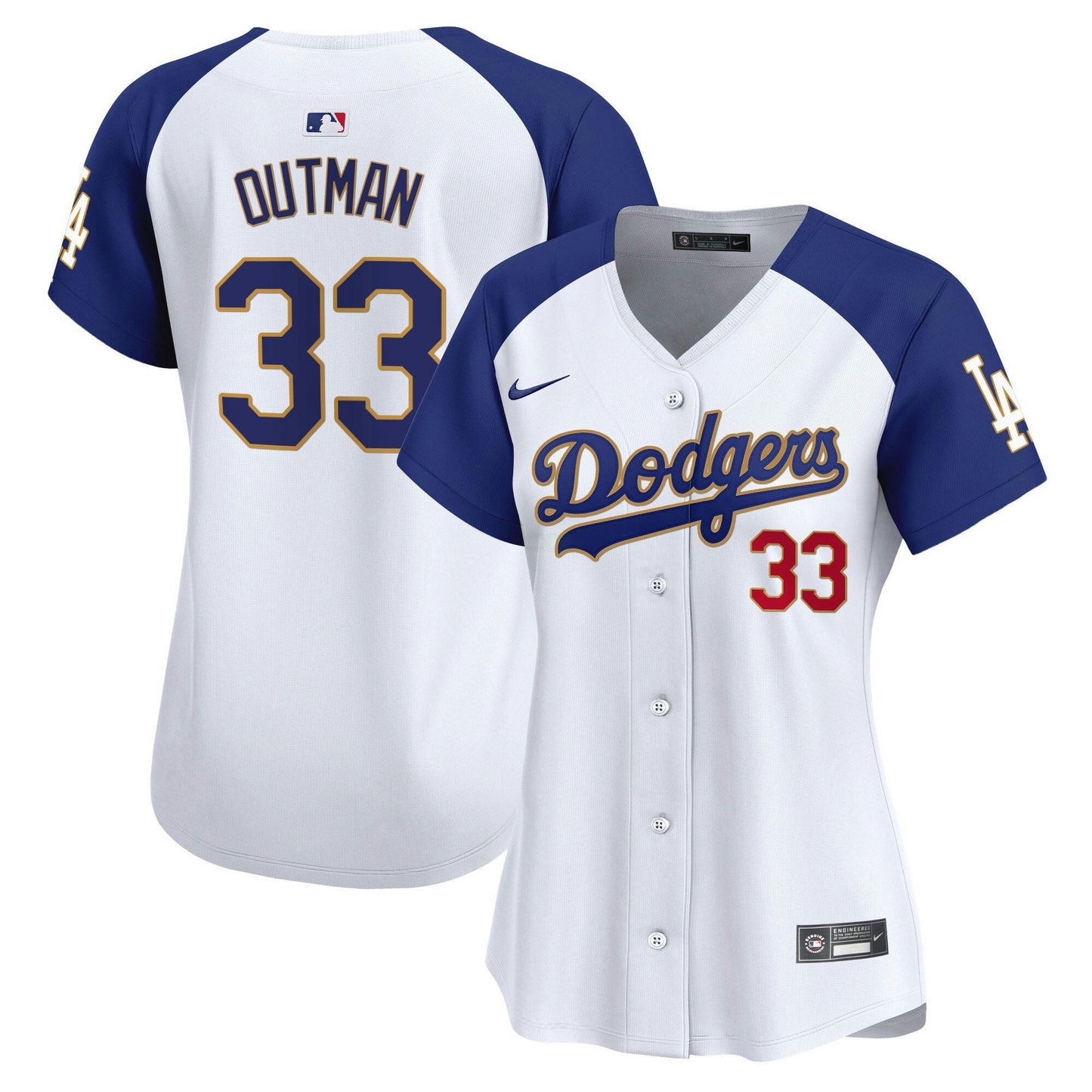 Camisa MLB Women’s Gold Trim Vapor Premier Limited Jersey