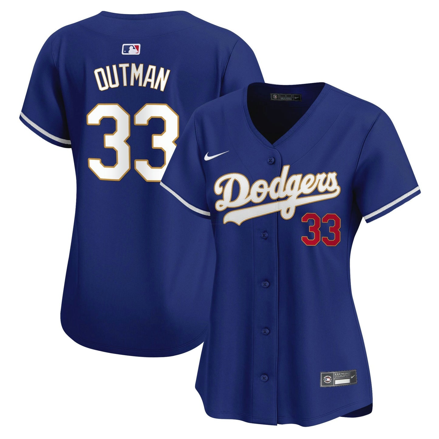 Camisa MLB Women’s Gold Trim Vapor Premier Limited Jersey