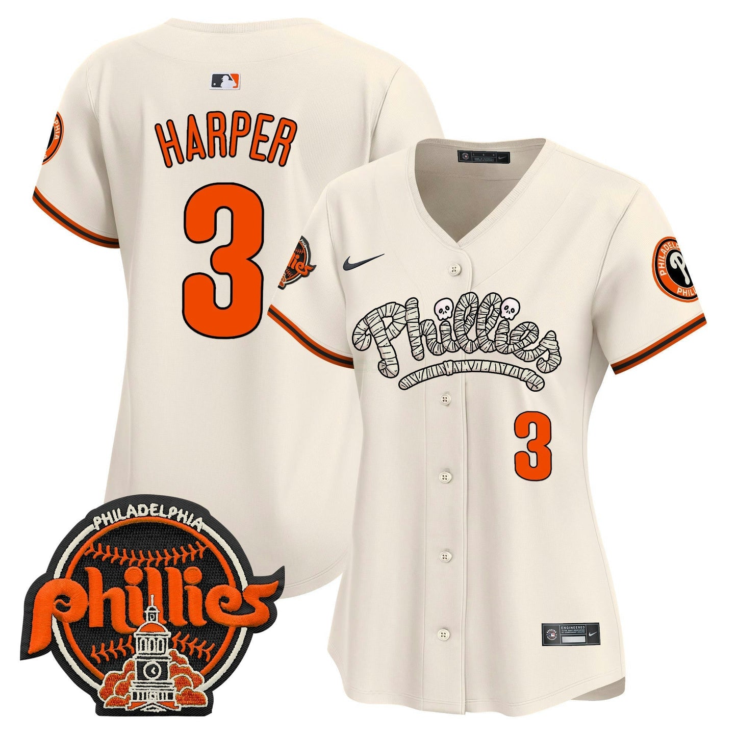 Camisa MLB Philadelphia Phillies Women’s Halloween Vapor Premier Limited Jersey