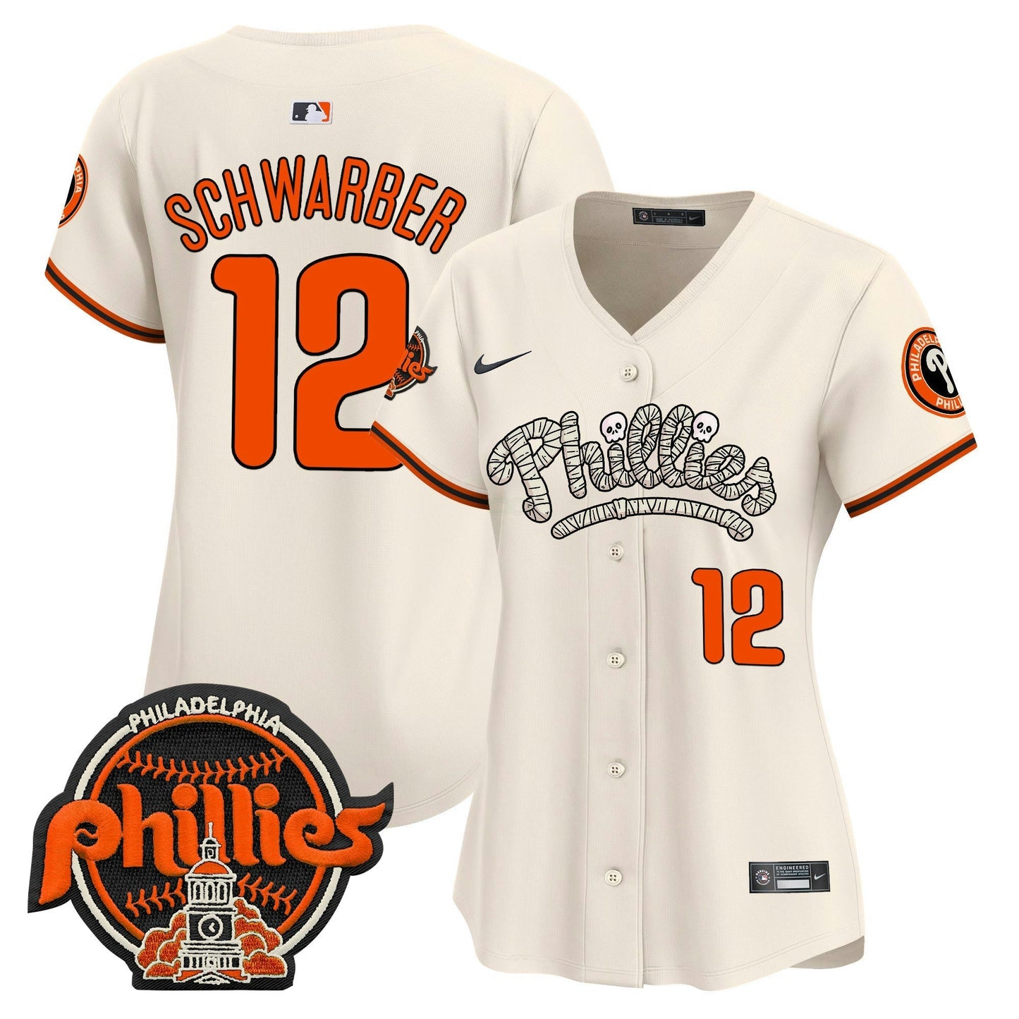 Camisa MLB Philadelphia Phillies Women’s Halloween Vapor Premier Limited Jersey