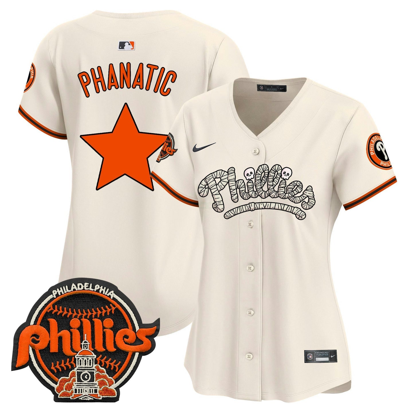 Camisa MLB Philadelphia Phillies Women’s Halloween Vapor Premier Limited Jersey