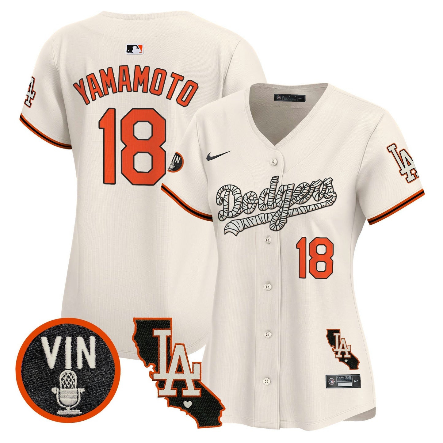 Camisa MLB Los Angeles Dodgers Women’s Halloween Vapor Premier Limited Jersey