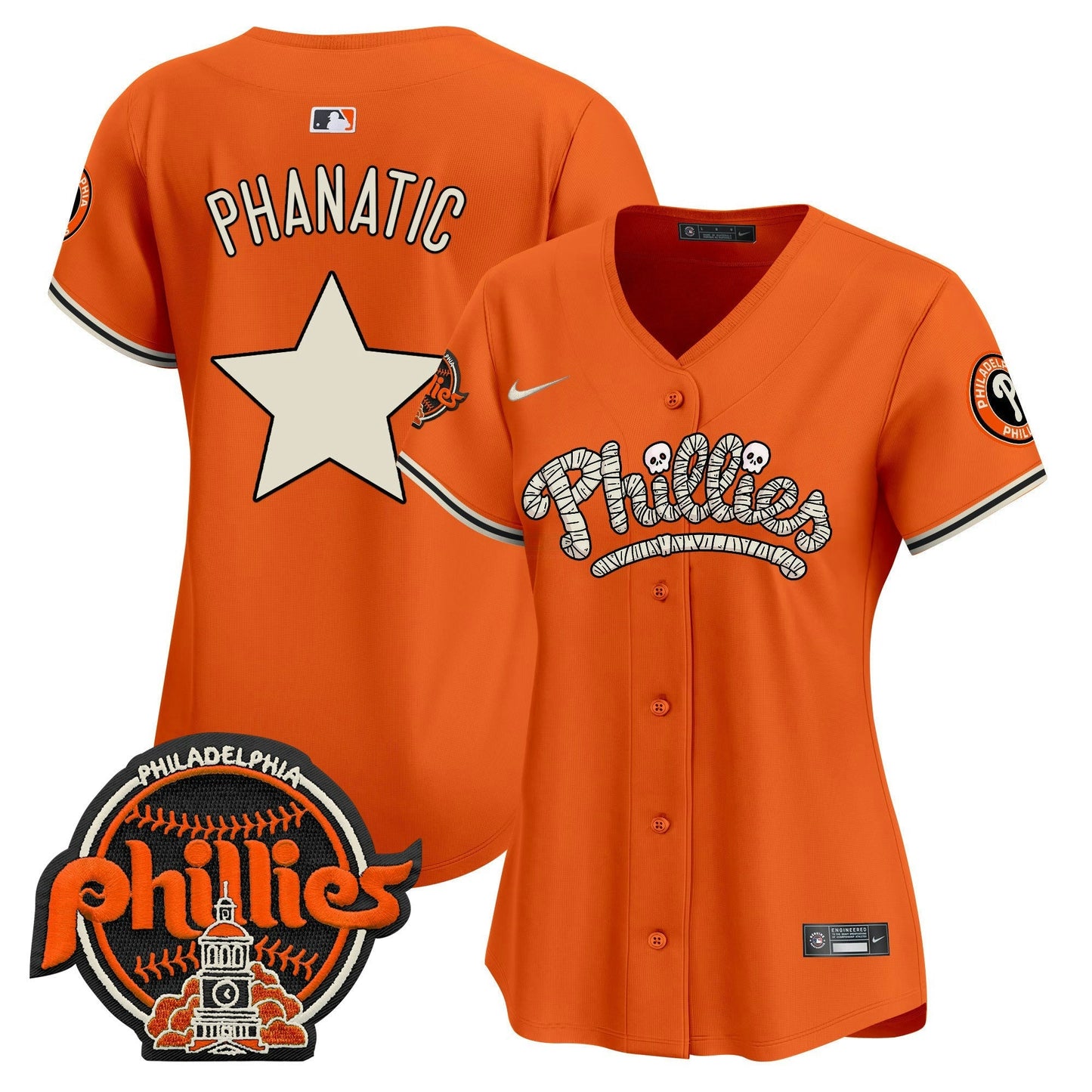 Camisa MLB Philadelphia Phillies Women’s Halloween Vapor Premier Limited Jersey