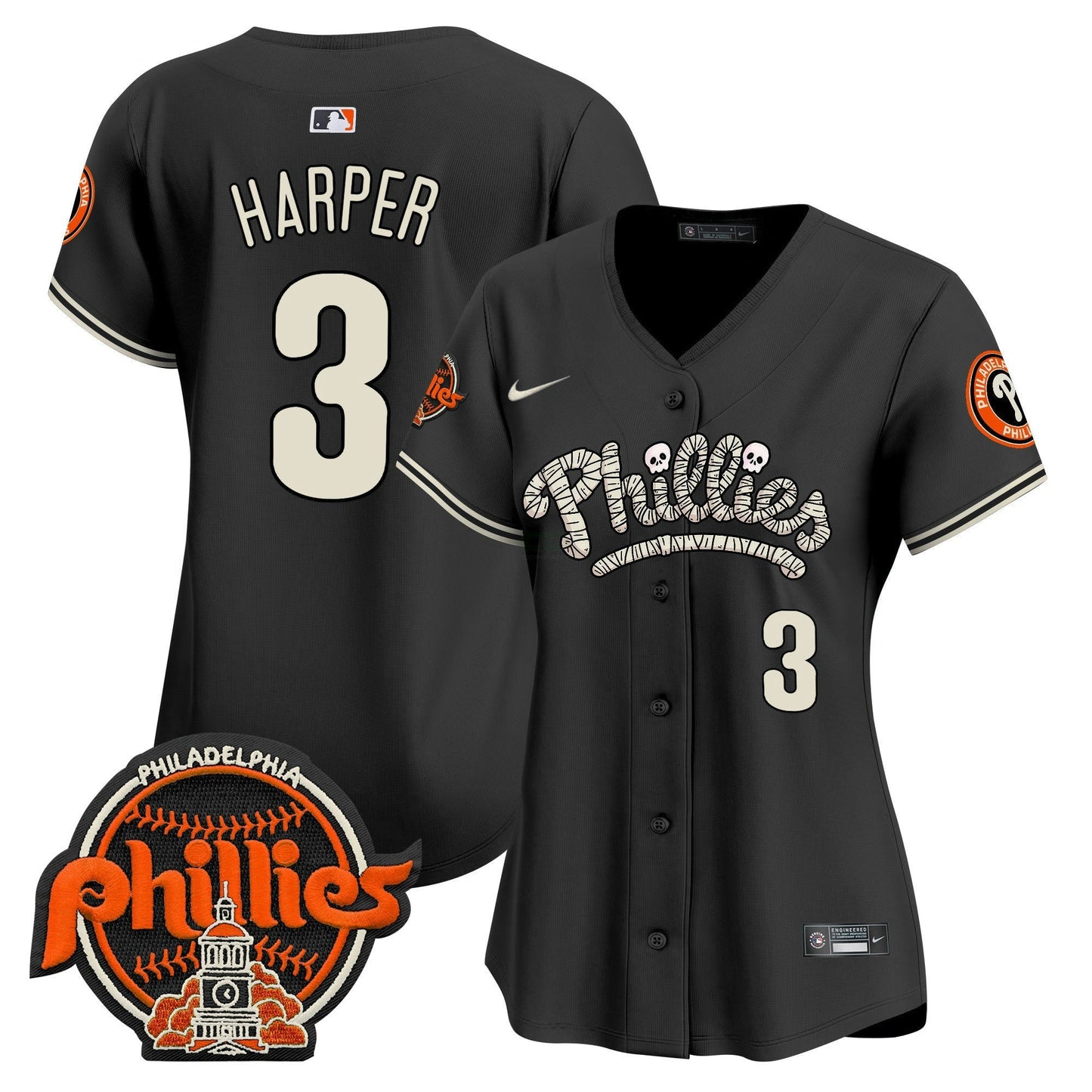 Camisa MLB Philadelphia Phillies Women’s Halloween Vapor Premier Limited Jersey