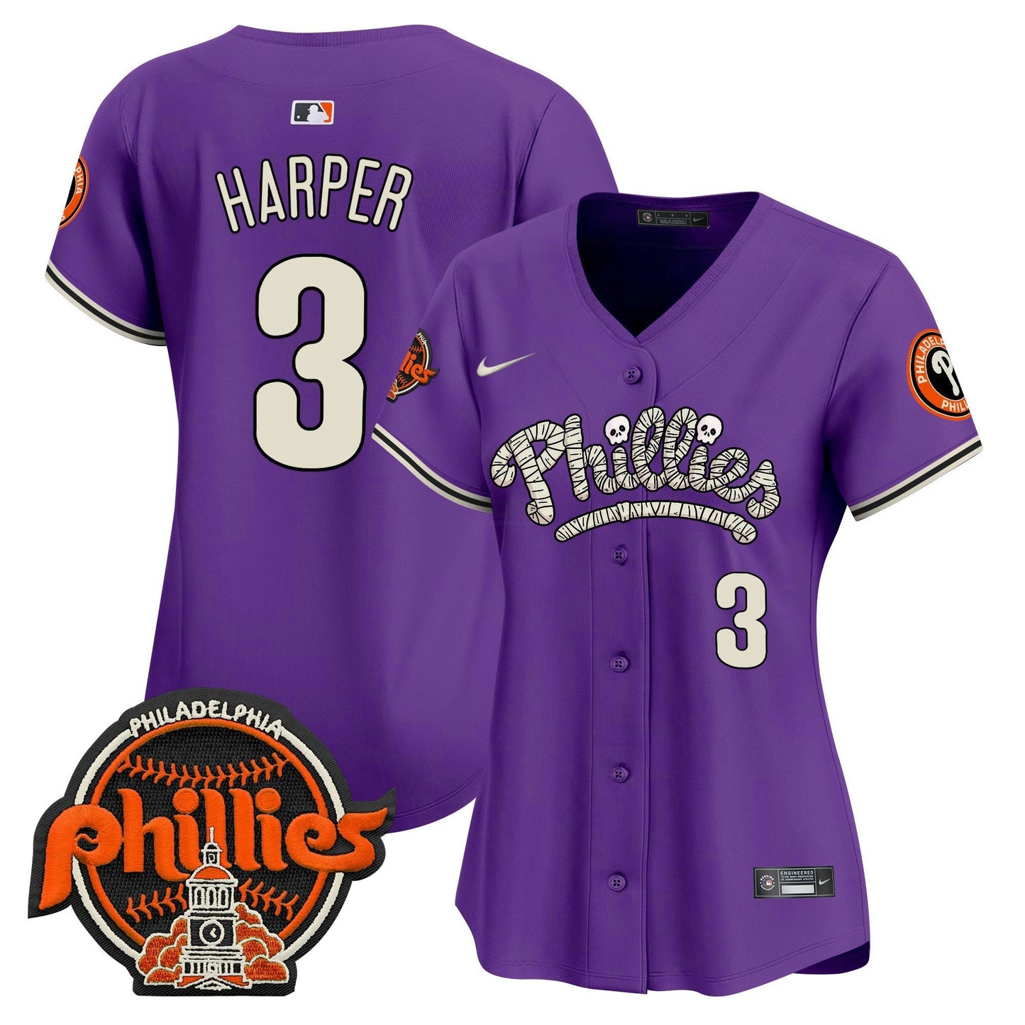 Camisa MLB Philadelphia Phillies Women’s Halloween Vapor Premier Limited Jersey