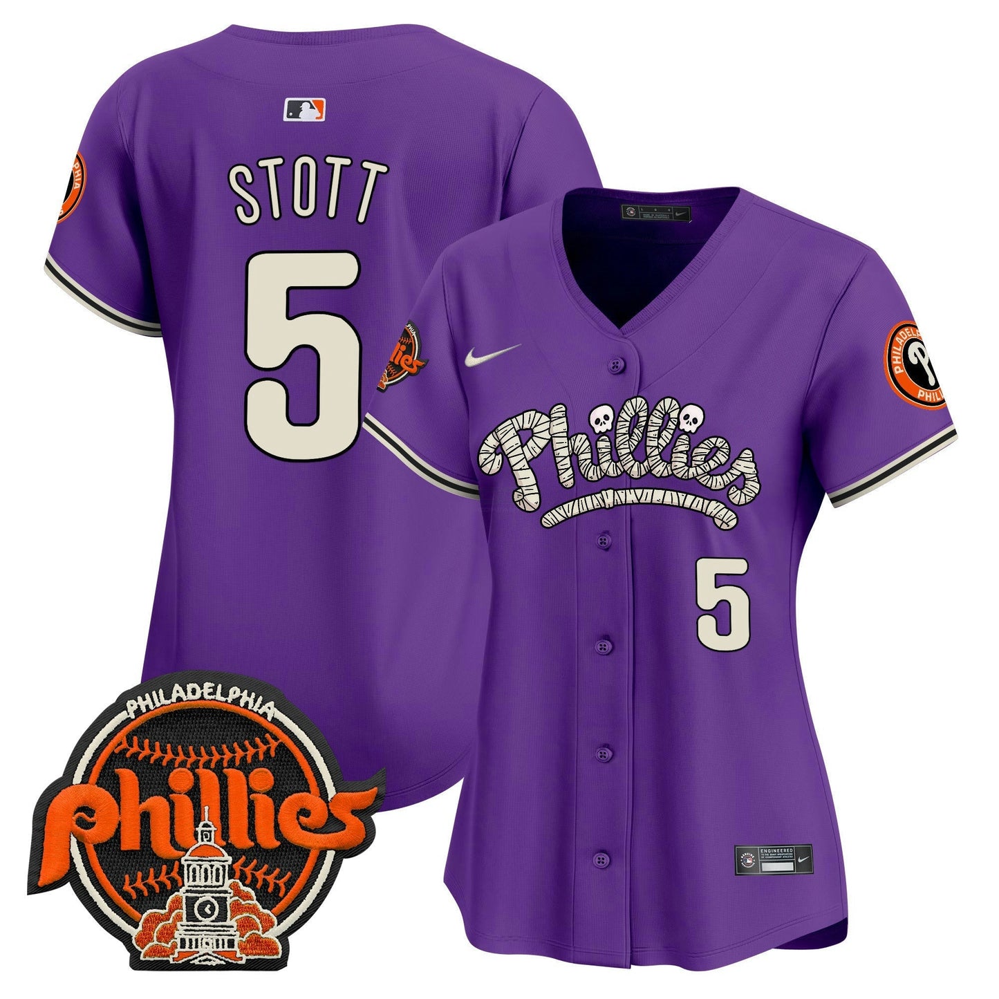 Camisa MLB Philadelphia Phillies Women’s Halloween Vapor Premier Limited Jersey
