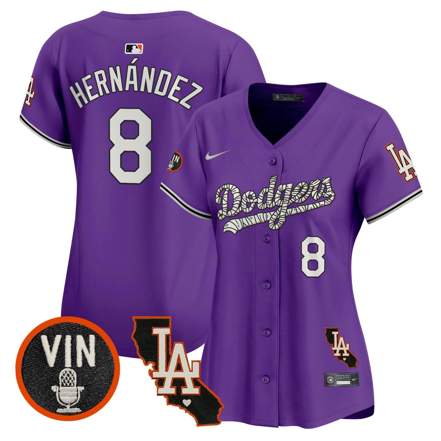 Camisa MLB Los Angeles Dodgers Women’s Halloween Vapor Premier Limited Jersey