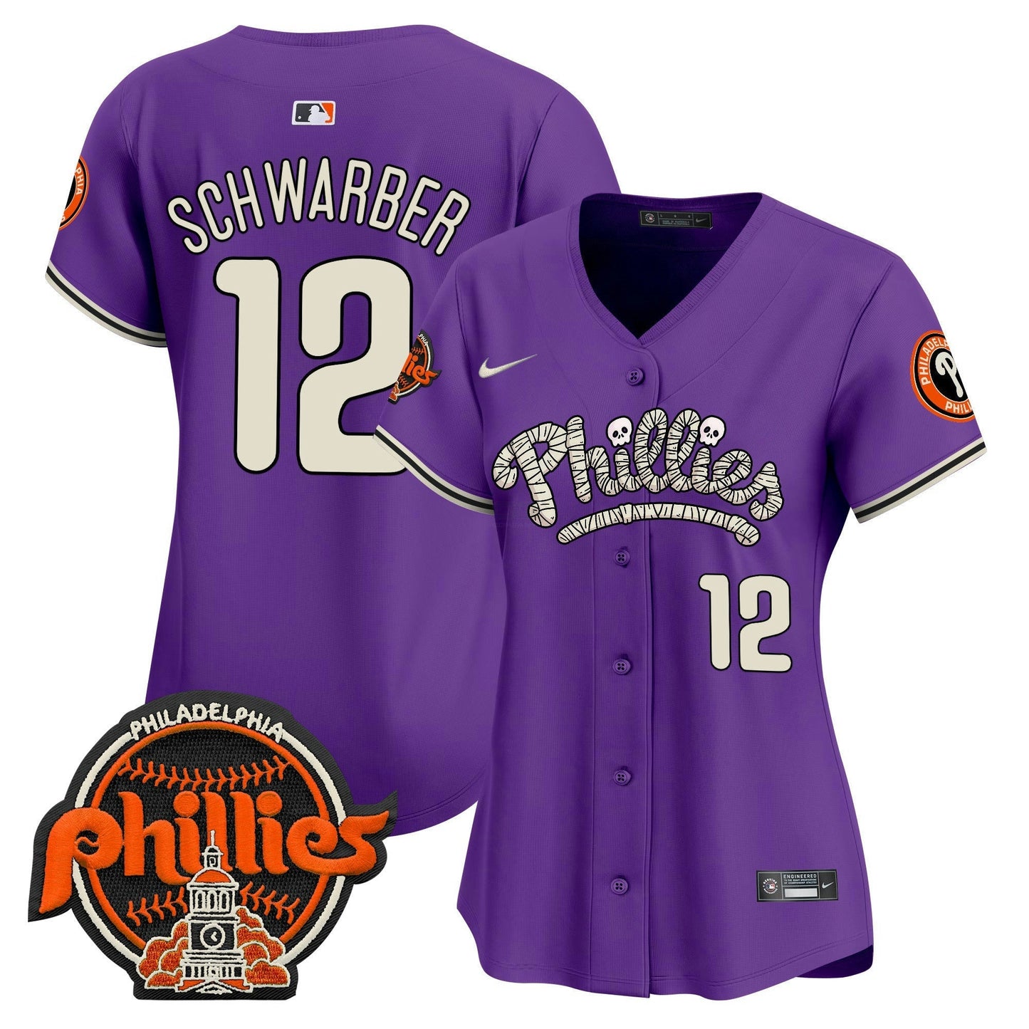 Camisa MLB Philadelphia Phillies Women’s Halloween Vapor Premier Limited Jersey