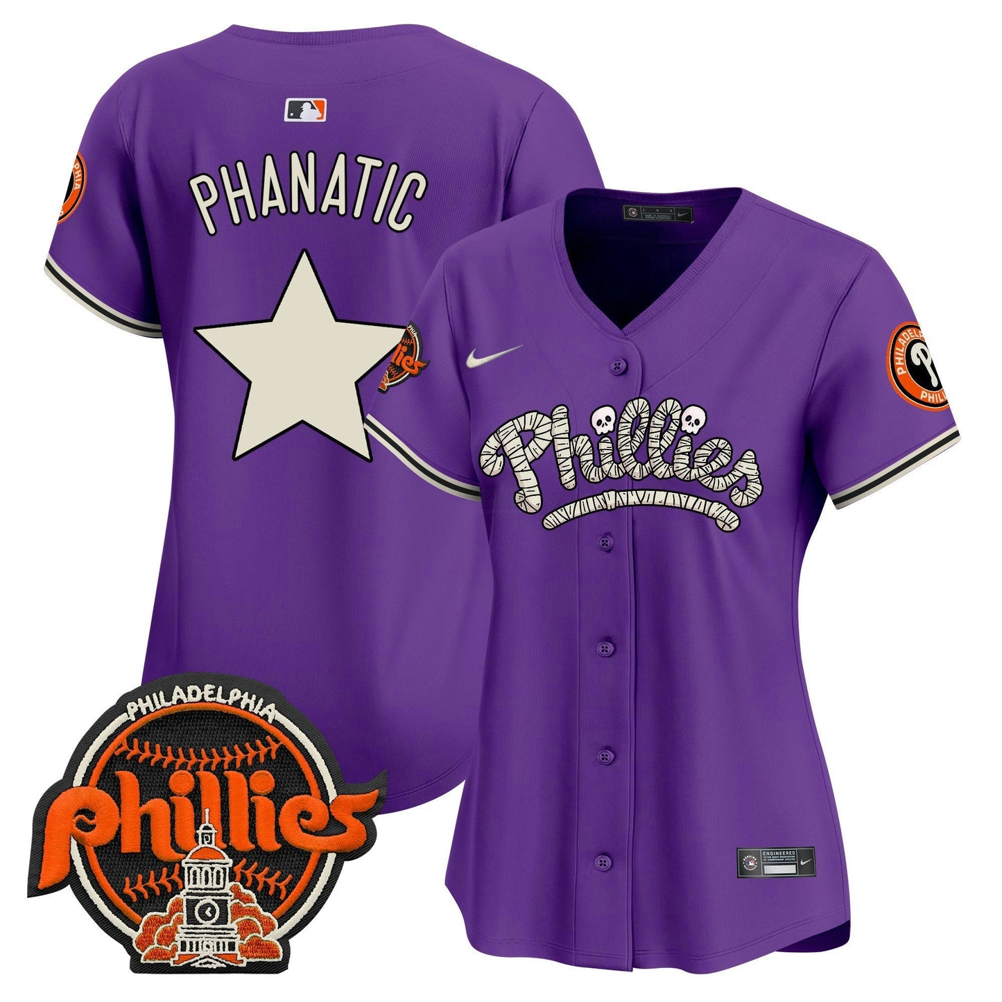 Camisa MLB Philadelphia Phillies Women’s Halloween Vapor Premier Limited Jersey