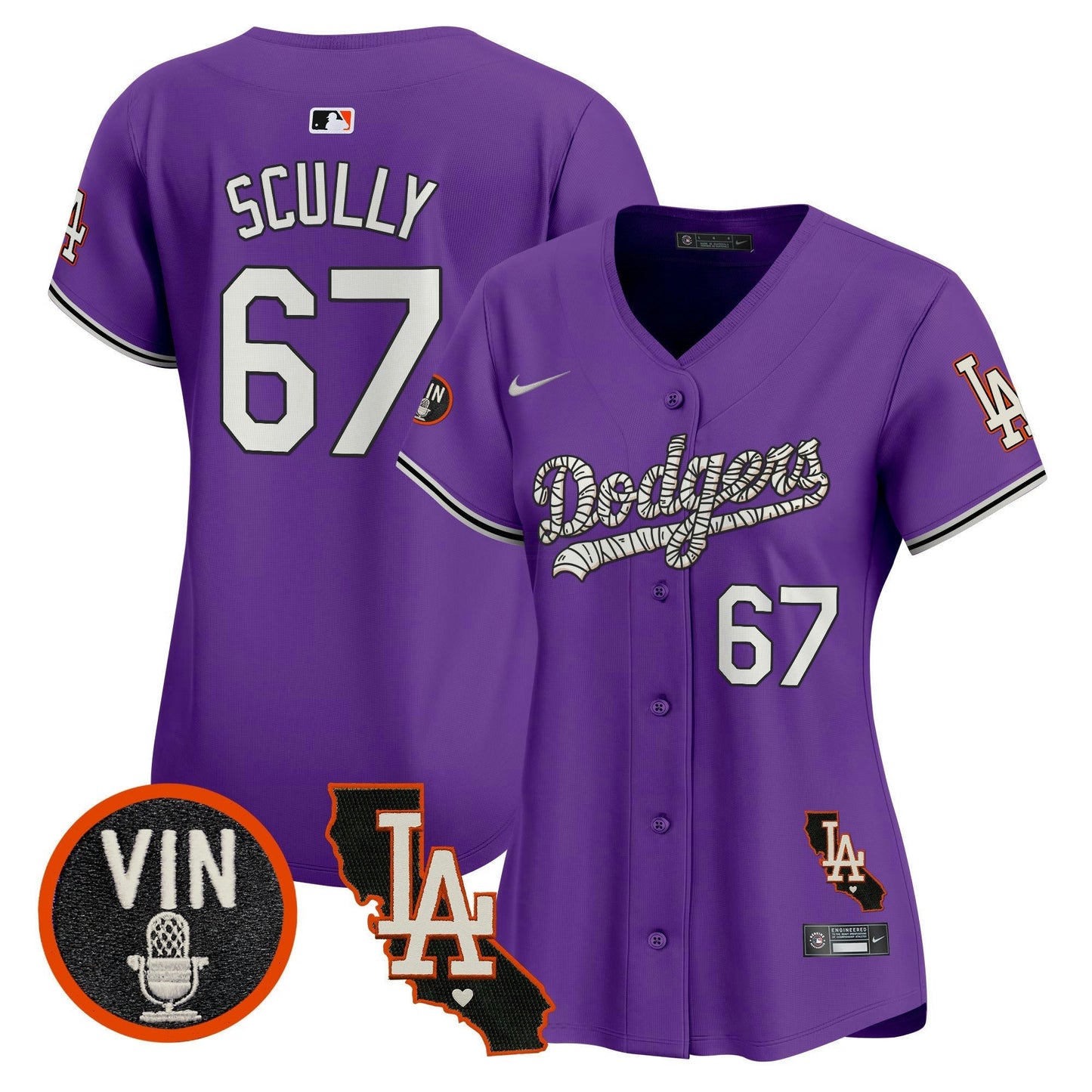 Camisa MLB Los Angeles Dodgers Women’s Halloween Vapor Premier Limited Jersey