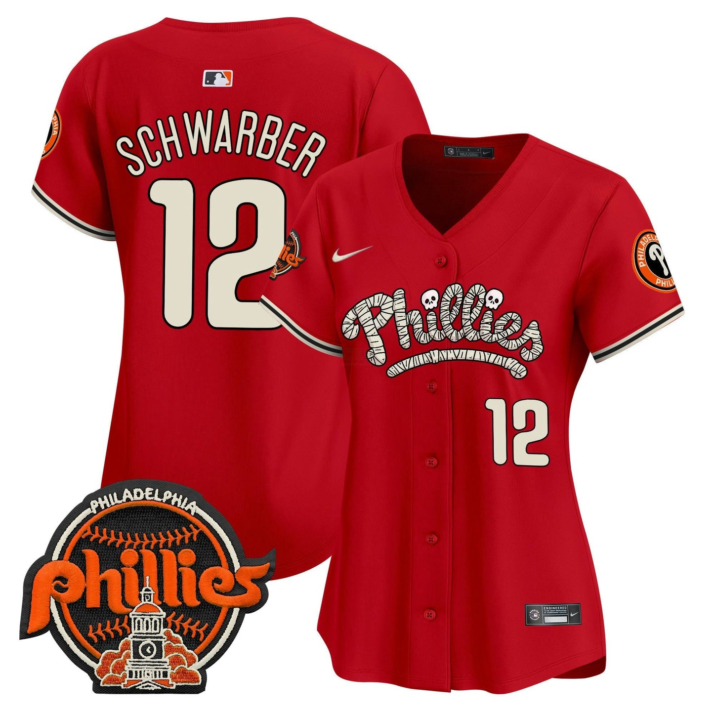 Camisa MLB Philadelphia Phillies Women’s Halloween Vapor Premier Limited Jersey
