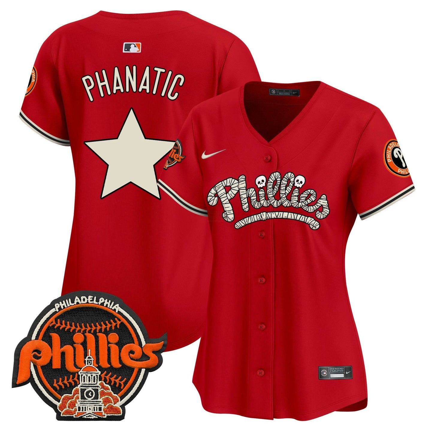 Camisa MLB Philadelphia Phillies Women’s Halloween Vapor Premier Limited Jersey