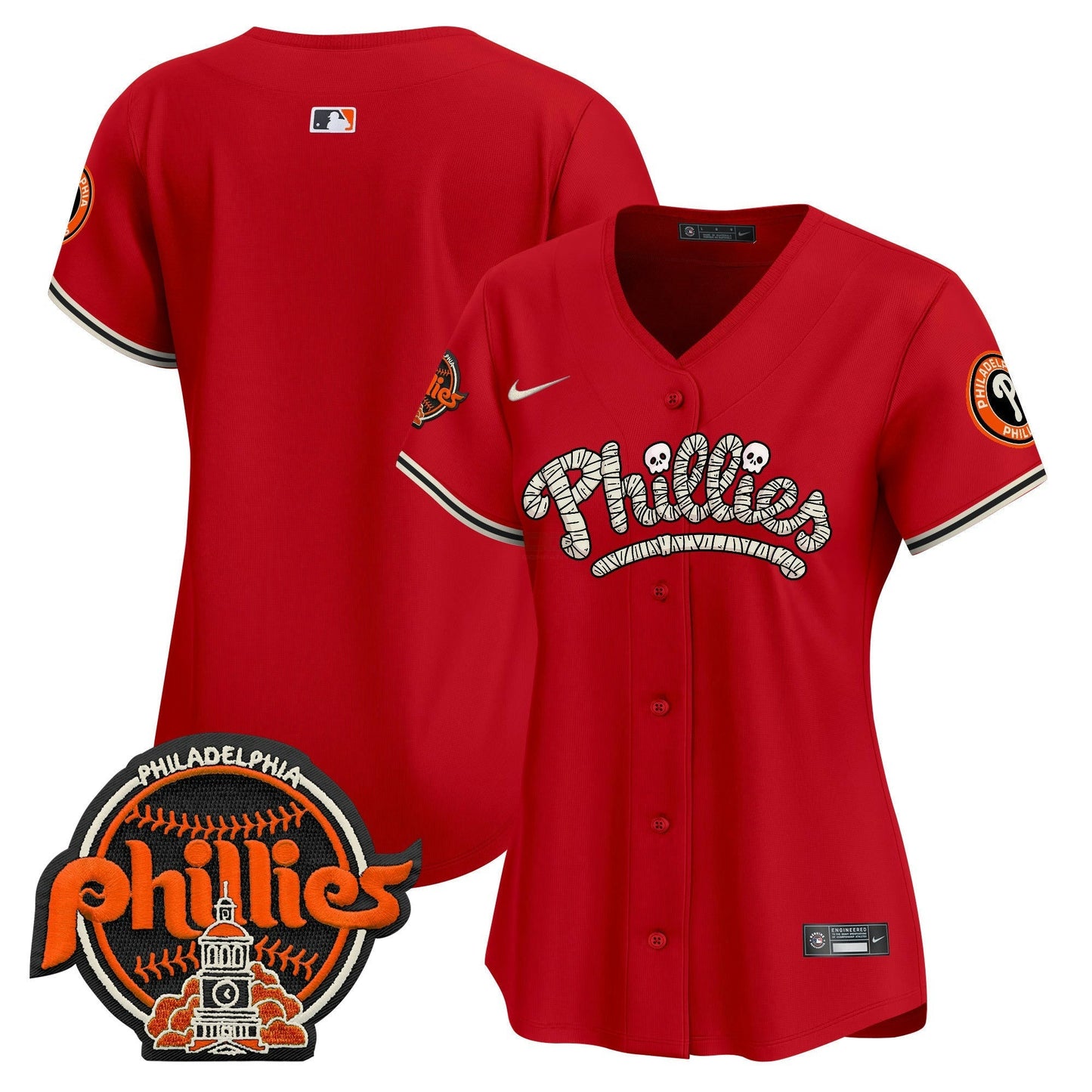 Camisa MLB Philadelphia Phillies Women’s Halloween Vapor Premier Limited Jersey