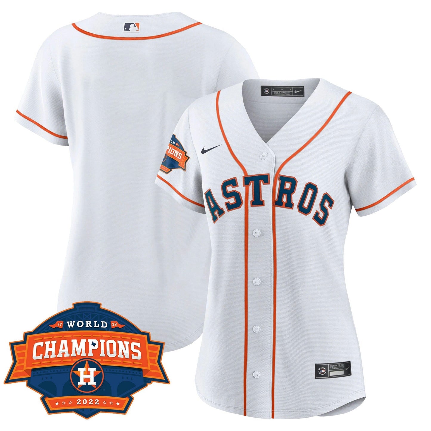 Camisa MLB Women’s Houston 2022 World Series Champions Patch Limited Jersey