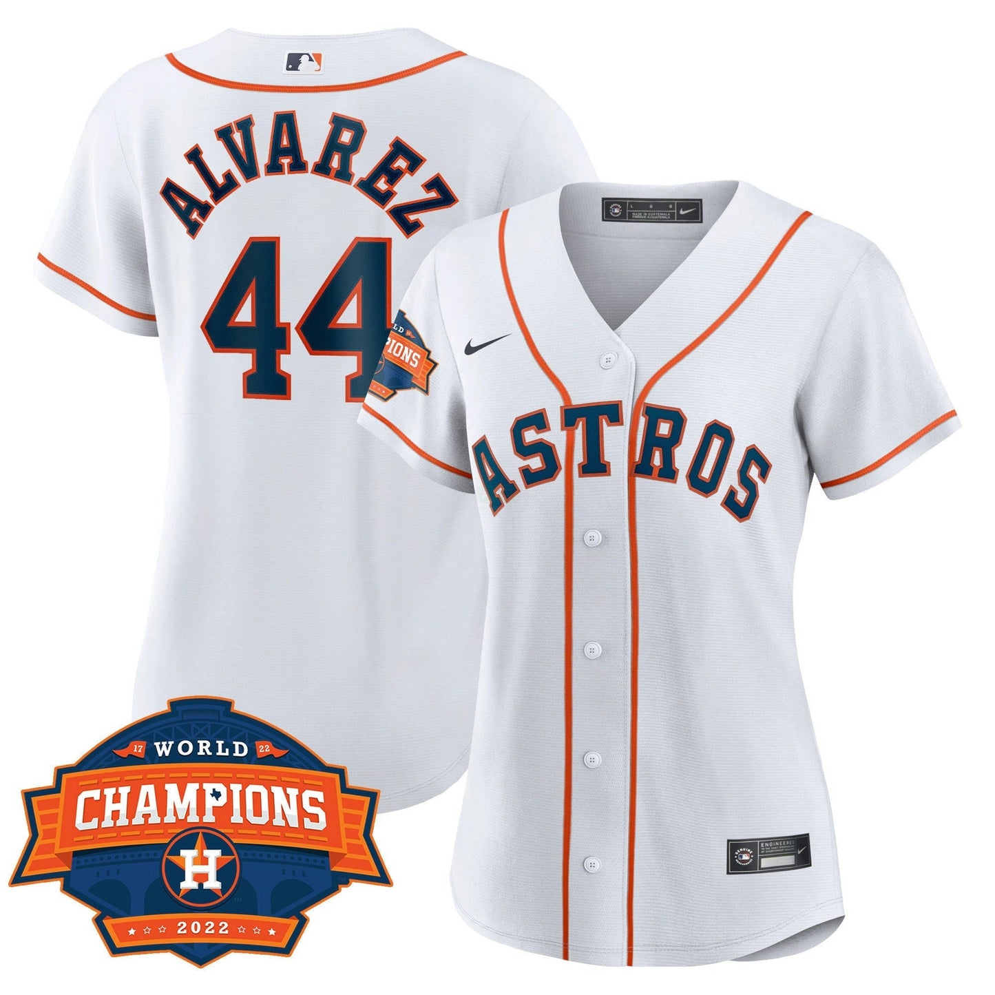 Camisa MLB Women’s Houston 2022 World Series Champions Patch Limited Jersey
