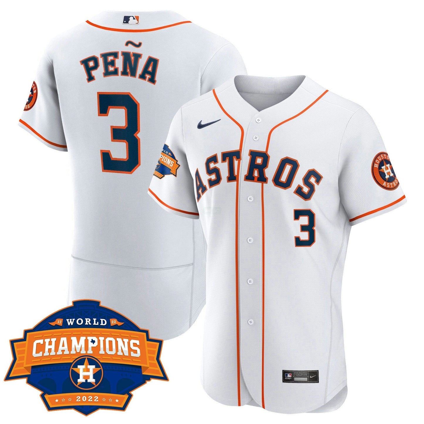 Camisa MLB Women’s Houston 2022 World Series Champions Patch Limited Jersey