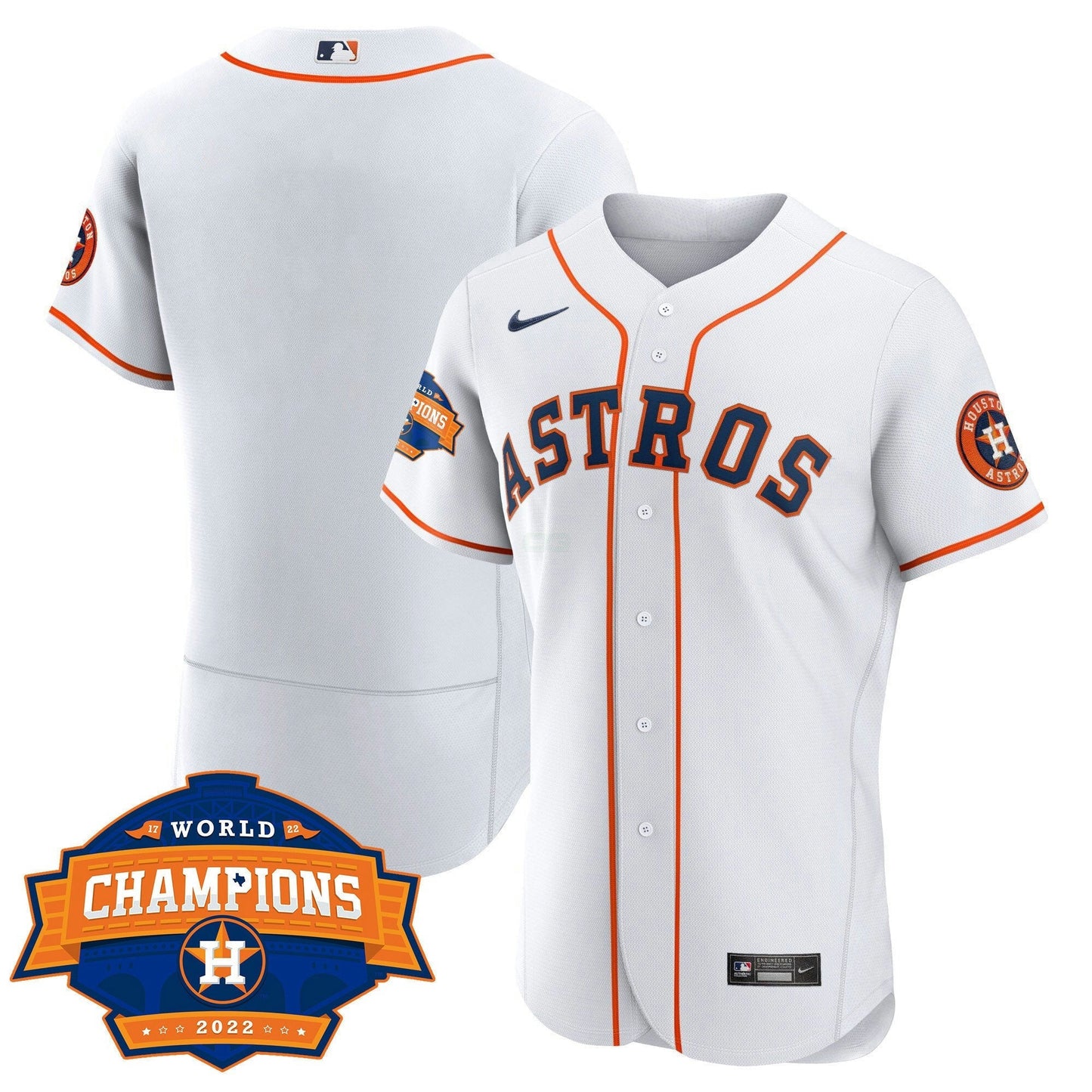 Camisa MLB Women’s Houston 2022 World Series Champions Patch Limited Jersey