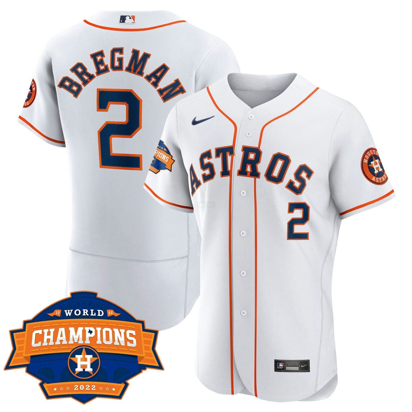 Camisa MLB Women’s Houston 2022 World Series Champions Patch Limited Jersey