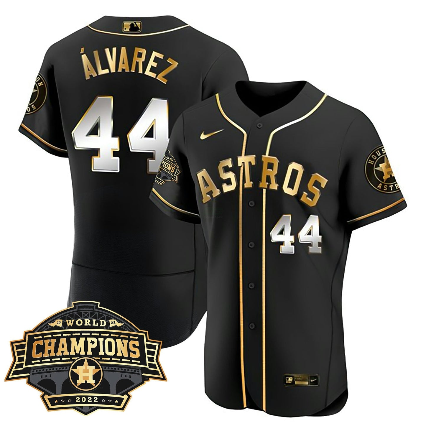 Camisa MLB Women’s Houston 2022 World Series Champions Patch Limited Jersey