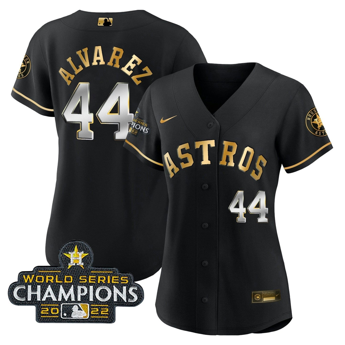 Camisa MLB Women’s Houston 2022 World Series Champions Player Jersey