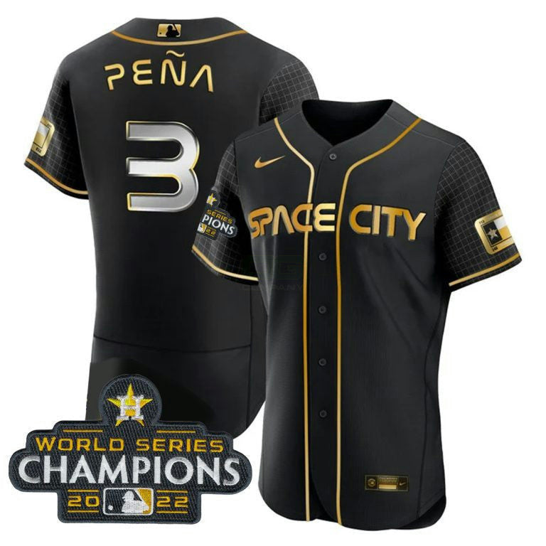 Camisa MLB Women’s Houston 2022 World Series Champions Player Jersey