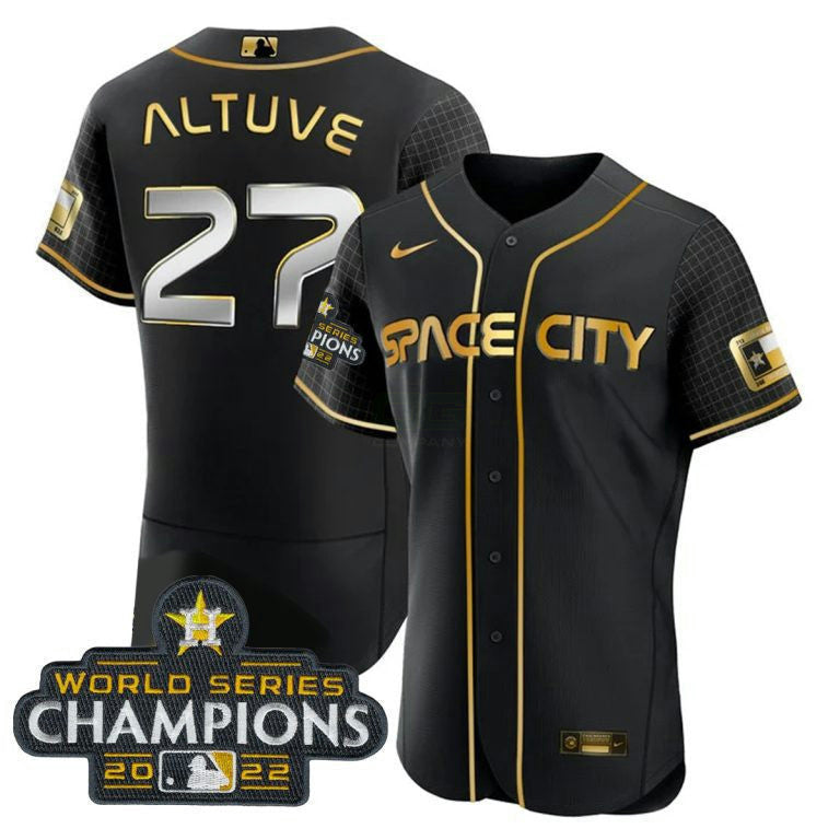 Camisa MLB Women’s Houston 2022 World Series Champions Player Jersey