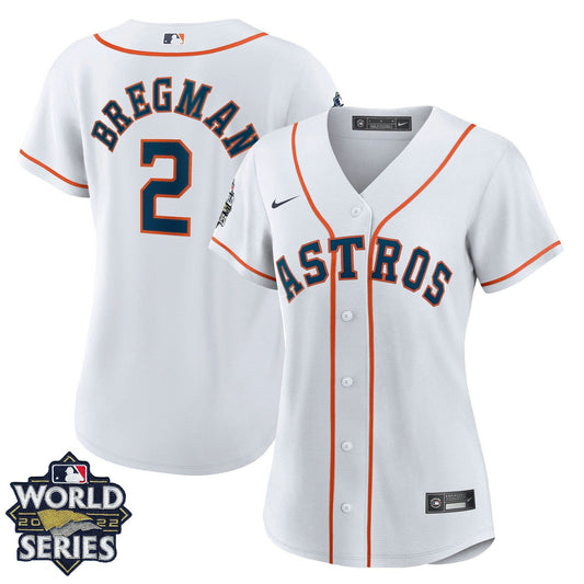 Camisa MLB Women’s Houston 2022 World Series Home Player Jersey – Branca - Women