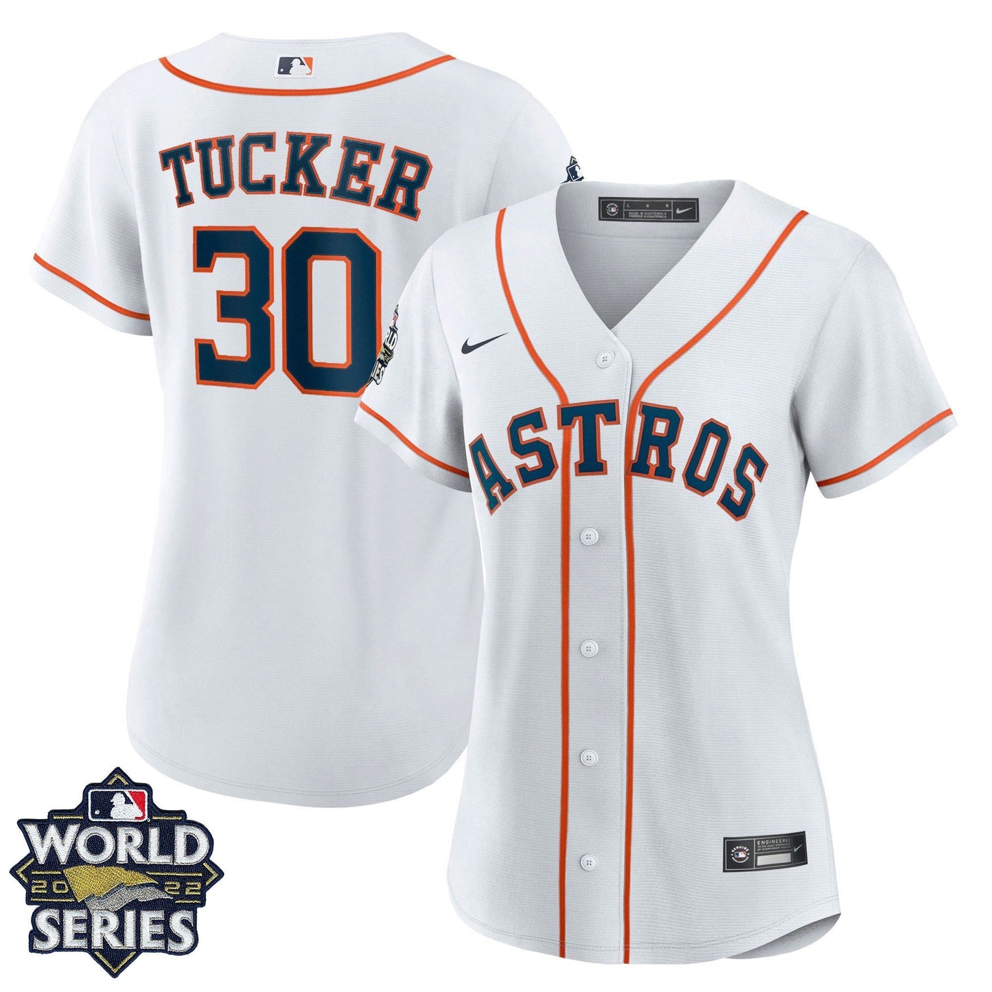 Camisa MLB Women’s Houston 2022 World Series Home Player Jersey – Branca - Women
