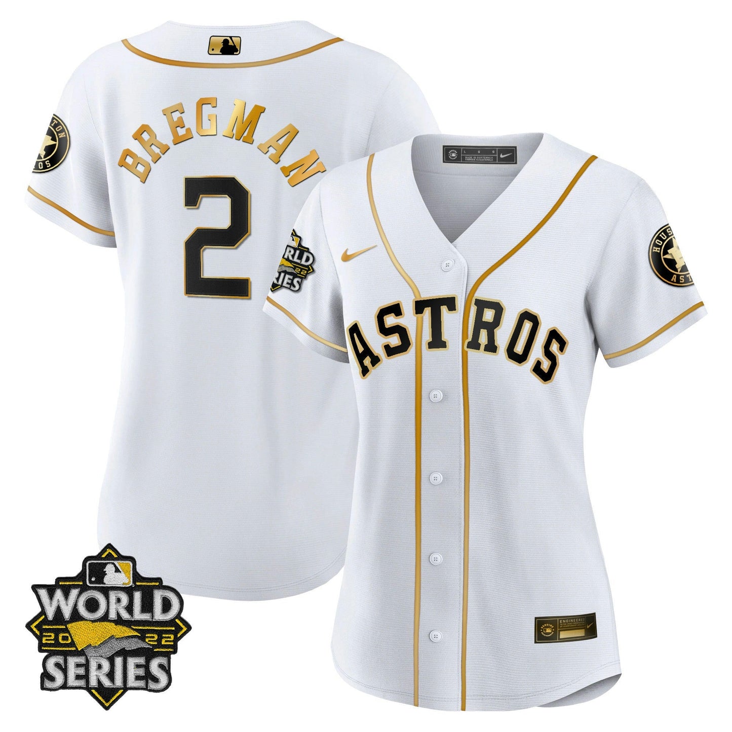 Camisa MLB Women’s Houston 2022 World Series Player Jersey