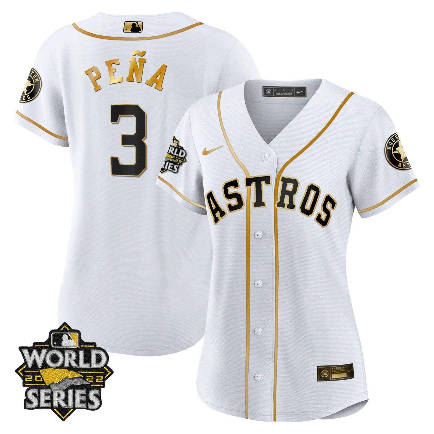Camisa MLB Women’s Houston 2022 World Series Player Jersey